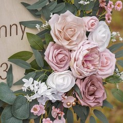 2x Wedding Arch Flowers Welcome Sign Decoration Handmade Greenery Modern Wedding