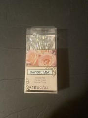 DAVID TUTERA™ CRYSTAL RHINESTONE FLOWER PICKS – 18 PIECES