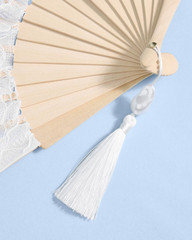 White Lace Bride to Be Folding Fan | Bridal Something Blue, Wedding Accessory, B