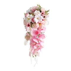 Waterfall Wedding Bouquet Bridal Hand Flower Water Drop Style Floral Centerpiece
