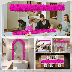 Bright Pink Floral Swags – 6 Pack Artificial Flower Arch for Weddings & Decor
