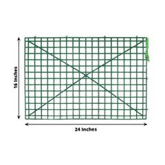 10 Dark Green 24″ x 16″ Plastic Mesh Grid Frames DIY Flower Wall Panels Party