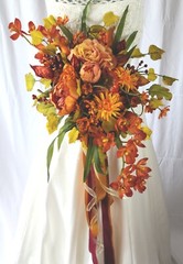 Autumn Bounty Faux Silk Bridal Bouquet