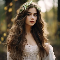 Vivivalue Vine Flower Crown Boho Headband Hair 1 Count (Pack of 1), O