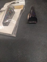 Black Holo Foil Bout Magnet, Attach Boutonniere w/o Pins “Glitterati Midnight”