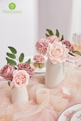 Artificial Flowers, Dusty Pink Silk Fake Flowers for DIY 1 A Dusty Pink