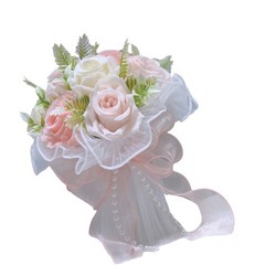 Bridal Bouquet Artificial Silk Flower Arrangement for Wedding and Formal Event