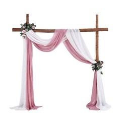 1pcs 6M Chiffon Fabric Drapes for Wedding Arch Ceremony Reception Decorations Sh