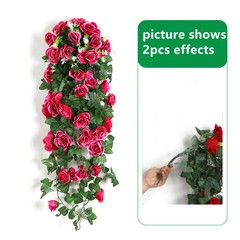 35.4″ Garland Vine Artificial Flower Rose Fake Ivy Plant Home Garden Party Decor