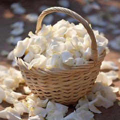 1000+ PCS Real White Rose Petals, 7.76Oz (220G) Preserved White Flower Petal for