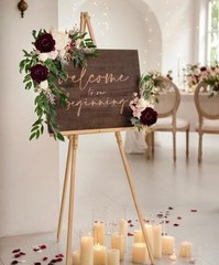 Artificial Flowers Velvet Roses 25 PCS Real Look Silk Flowers with Burgundy