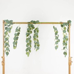 GREEN 3 Realistic 41″ Silk Eucalyptus Hanging Artificial PLANT STEMS Party Event