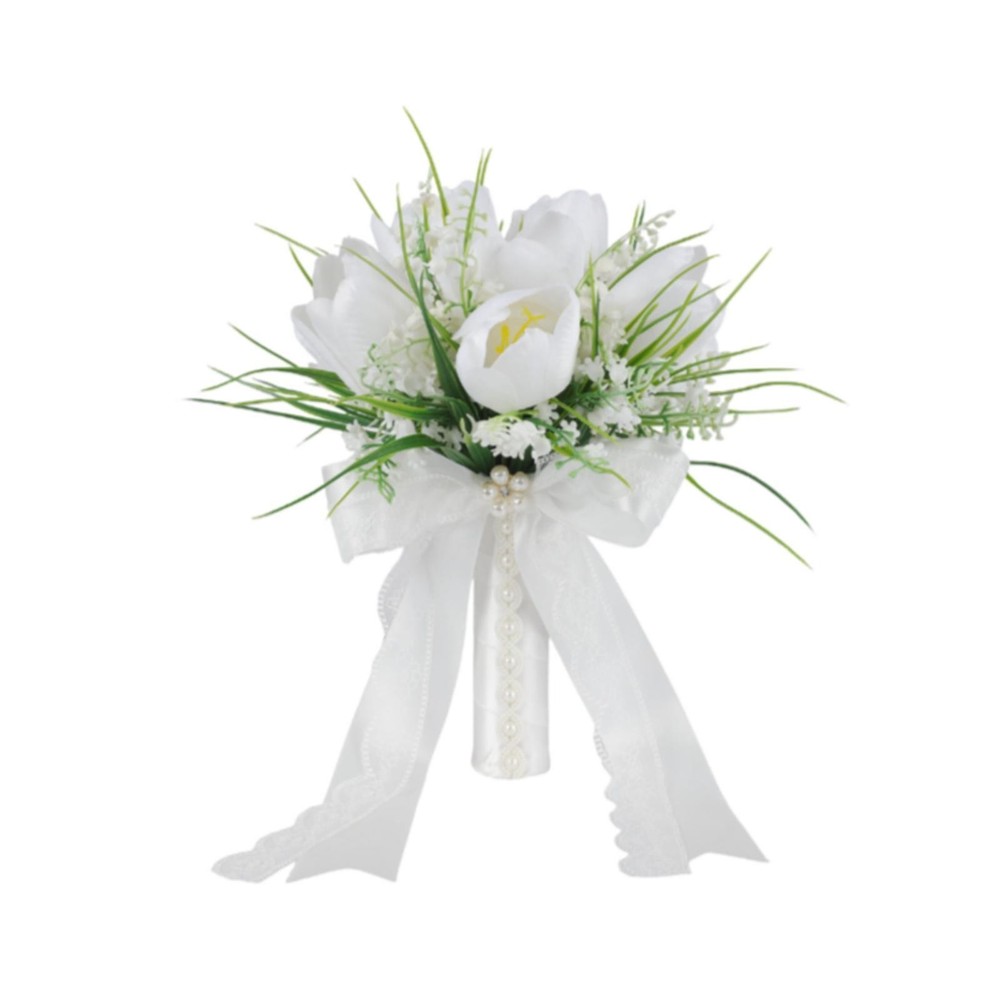 Decorative Artificial Flower Photo Props Handheld Bridal for Celebrations