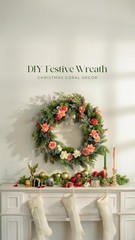 Handmade Coral & Ivory Floral Kit for Stunning DIY Centerpieces and Bouquets