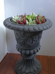 Set of 8 Pieces Artificial Lotus Yacon Lifelike Succulent Plants