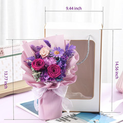 Flowers for Delivery,Preserved Flowers Bouquets,Purple Rose Bouquets That Last 1