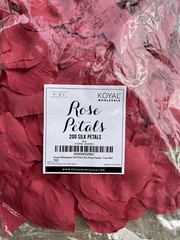 200 Silk Rose Flower Petals Confetti Fake Flowers Engagement Wedding Party Red