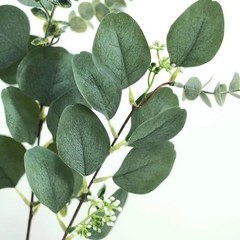 Green 14 Stems 12″ Artificial Eucalyptus Faux Leaves Sprays Party Decorations