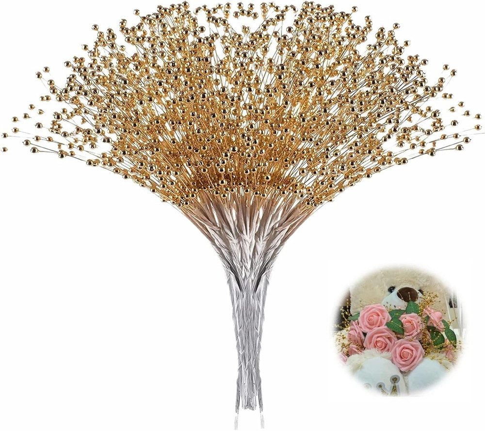 100Pcs Pearl Bouquet Party Decoration Pearl String Beaded Garland – 4Mm Beads Ga