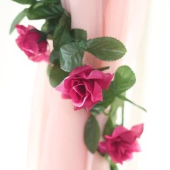 6 feet 3D Chain GARLAND SILK ROSES Wedding FLOWERS Bouquets Party Home Decor