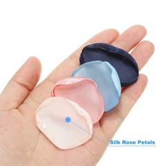 400 Pcs Silk Rose Petals, Artificial Flower Fake Rose Petals Blue Pink Mixed
