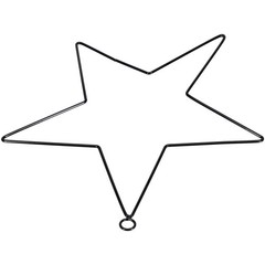 Stylish Star Wire Wreath Enhance Your DIY Skills with this Iron Frame Prop