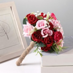 Bridal Wedding Bouquet Floral Wedding Centerpieces Decorative Artificial Flowers