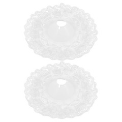 2Pcs Bridal Lace Bouquet Collars Wedding Flower Handle Reusable DIY White Floral