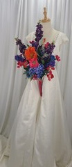 Summer Love Bright and Beautiful Faux Silk Wedding Bouquet