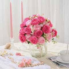 12 Packs Peonies Artificial Flowers, Mixed Pink Artificial Peonies, Silk Peonies