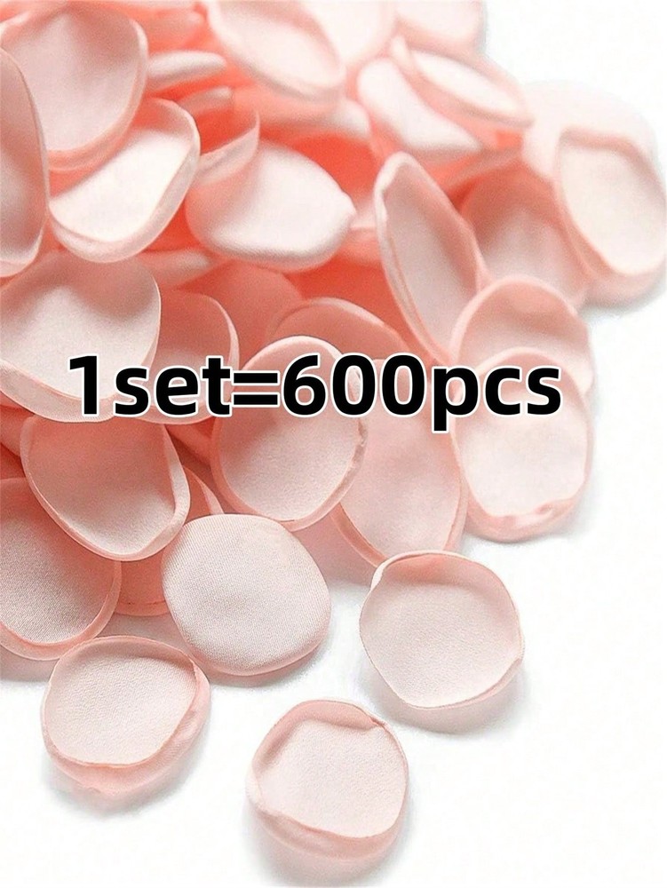 600pcs Silk Artificial Rose Petals Light Pink White Purple Green Red For