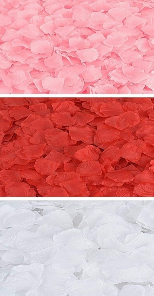 Valentines Wedding Love Fabric Rose Petals Red, White & Pink (3/300ct. Bags)