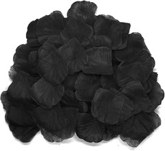 1000 Pcs Exquisite Black Rose Petals, Emulation Silk Rose Petals, Artificial Flo
