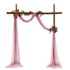 1pcs 6M Chiffon Fabric Drapes for Wedding Arch Ceremony Reception Decorations Sh