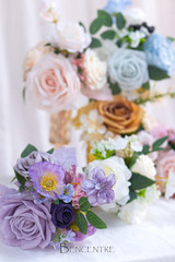 Vibrant Set of 6 Mini Bridesmaid Bouquets – Pre-Made Artificial Flowers