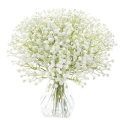 Babys Breath Artificial Flowers,30 Pcs Gypsophila Greenery Sprays,Real White