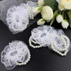 Pack of 10 Elastic Pearl Wrist Corsage Bands Wristlets DIY Wrist Corsages Access