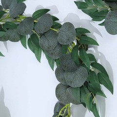 6 ft Green Artificial Eucalyptus Leaf Garland String Lights Party Decorations