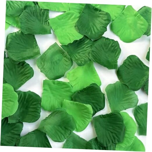 Green Silk Rose Petals for Emerald Wedding, Birthday, 1000 PCS Emerald Green