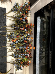 Fall wedding flowers-centerpieces, decorations, birch flower girl basket, etc