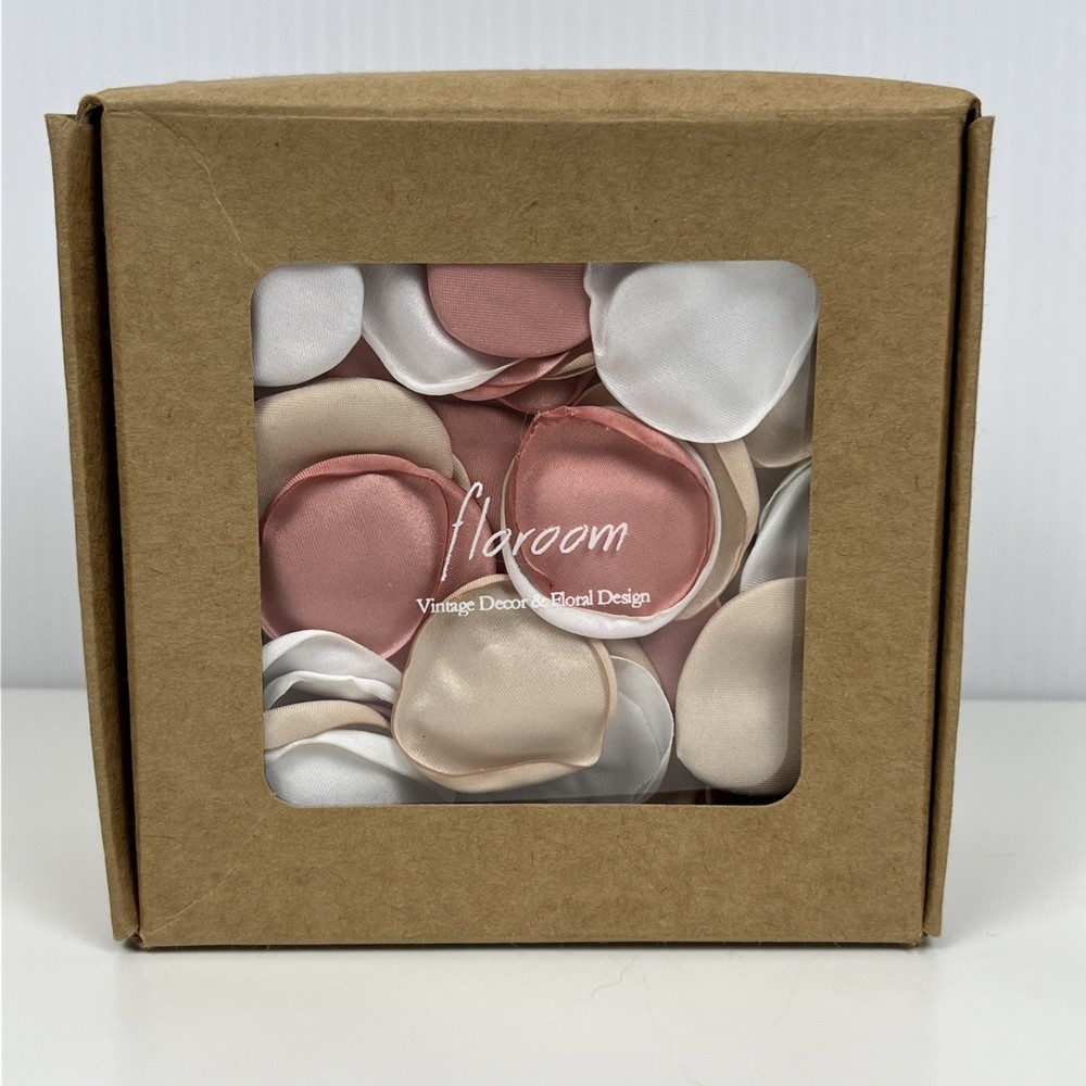 Floroom 300 Piece Silk Rose Petals Nude Pink