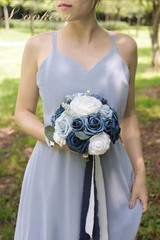 7 Inch Wedding Bouquet Artificial Flowers Bouquet Bridesmaid Bouquet Bridal B
