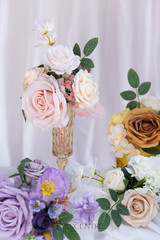 Vibrant Set of 6 Mini Bridesmaid Bouquets – Pre-Made Artificial Flowers