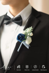 Ling’S Moment Boutonniere for Men, 6Pcs Groom Groomsmen Boutonniere, Artificial