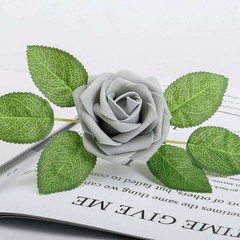 25pc Artificial Flowers Real Looking Foam Roses Decoration DIY for Wedding Decor