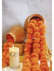 KRATI EXPORTS – 5 feet Marigold Garland (Dark Orange)