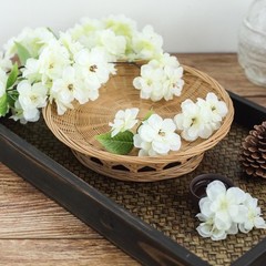 4 IVORY 40″ tall Bushes with Silk Cherry Blossoms Flowers Party Wedding Bouquets