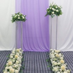 Wedding Arch Flowers,3.28ft Artificial Flowers Arrangement Swag