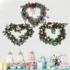 3-Style Artificial Floral Garland, for Wedding Decoration, Artificial Flower