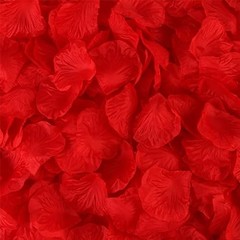 1000 Pcs Artificial Fake Rose Petals,Flower Petals for Romantic 1000Pcs Red